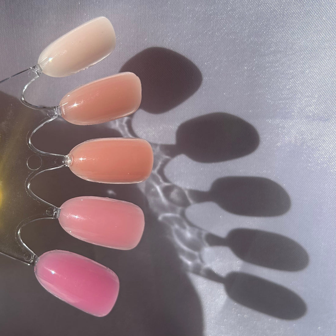 Nagelexperten builder gel flera olika färger färgkarta