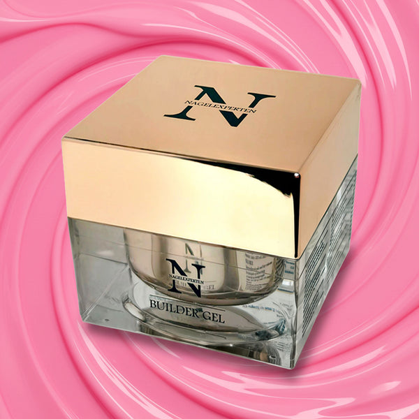 Builder gel i färgen Sweet pink, pastellrosa nyans