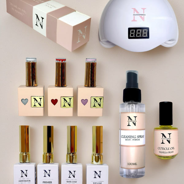 Geelilakan aloituspakkaus - UV-lampulla