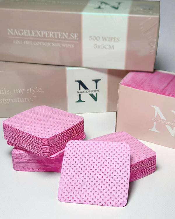 NAIL WIPES • 500st • Rosa