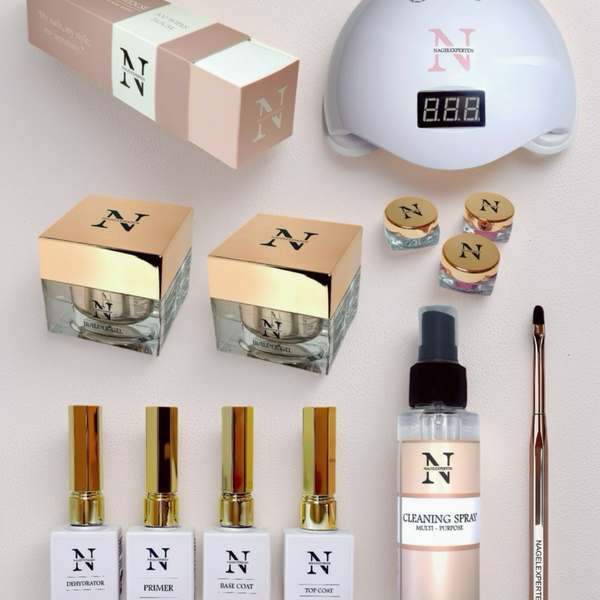 Builder gel aloituspakkaus - UV-lampulla