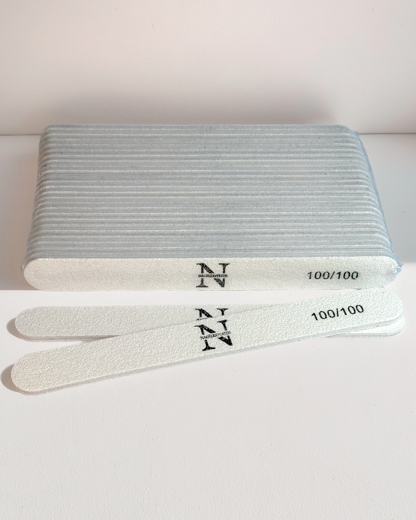 Kynsiviilat suorat 100/100 • Valkoinen 25 kpl