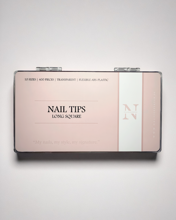 Nageltippar • Long square • Transparent