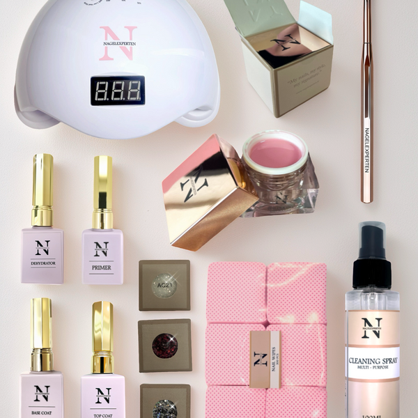 Builder gel aloituspakkaus - UV-lampulla