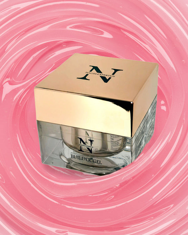 Builder gel i färgen Lush, transparent rosa nyans