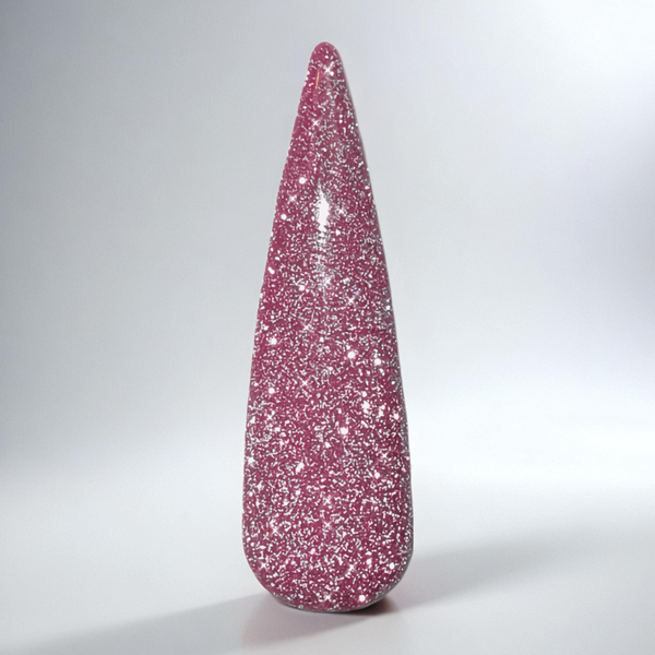 Rosa flash glitter gellack i färgen So pretty för naglar