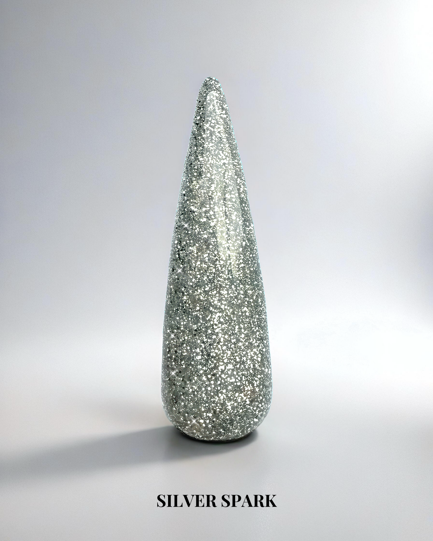 Silvrigt glitter gellack i färgen Silver spark för naglar