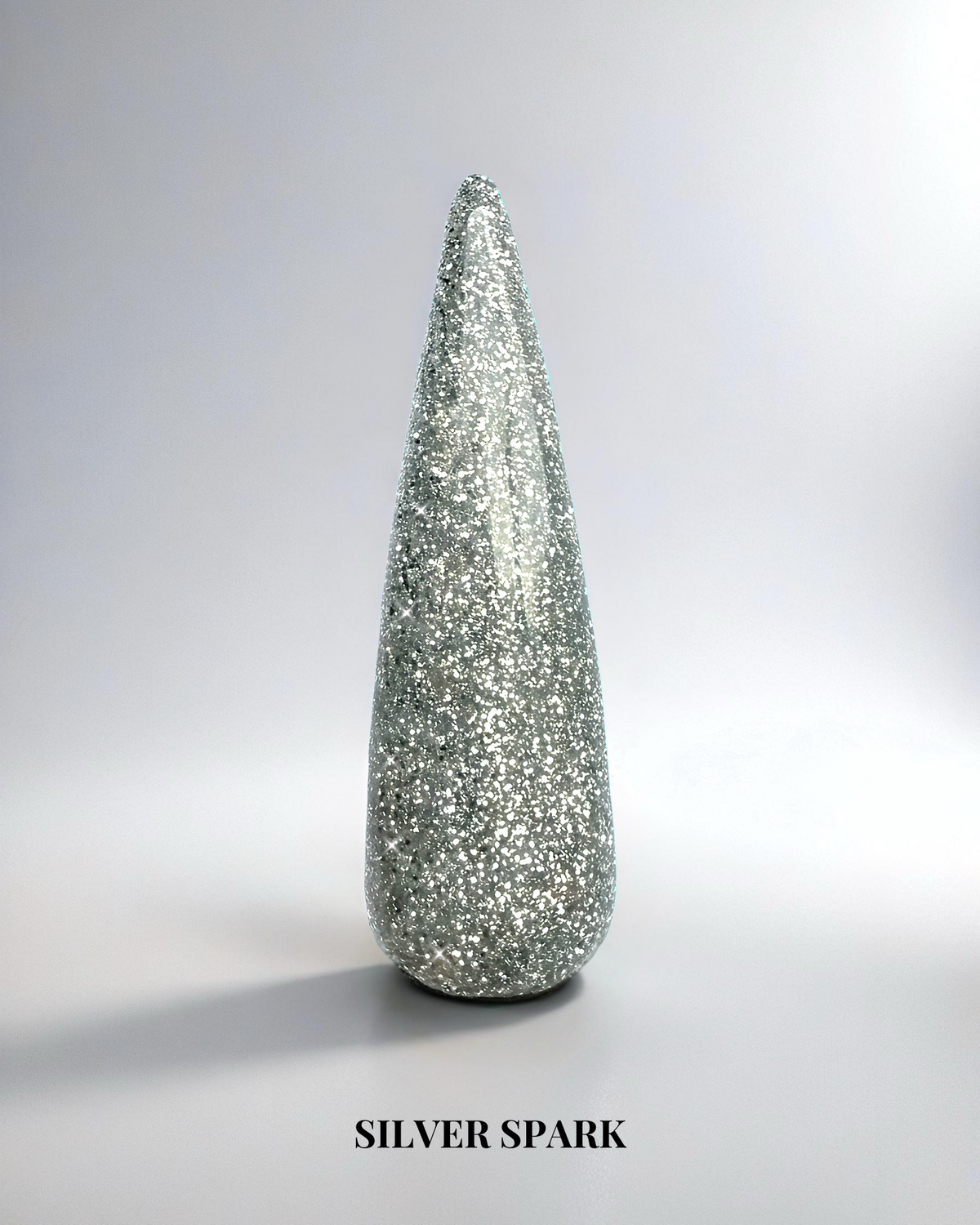 Silvrigt glitter gellack i färgen Silver spark för naglar