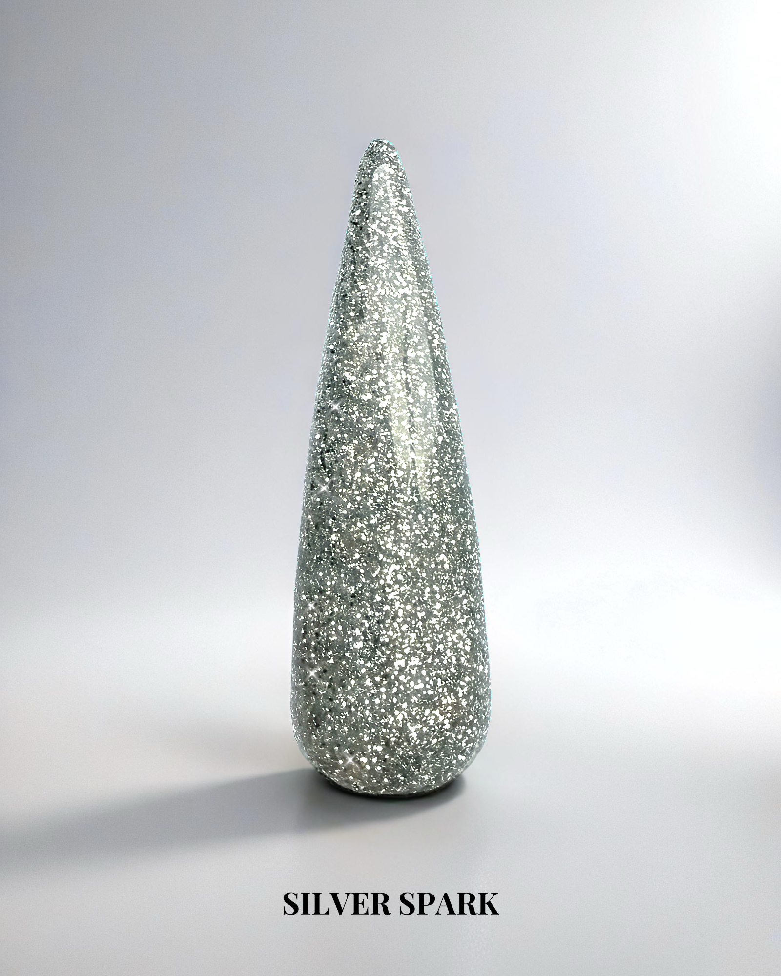 Silvrigt glitter gellack i färgen Silver spark för naglar