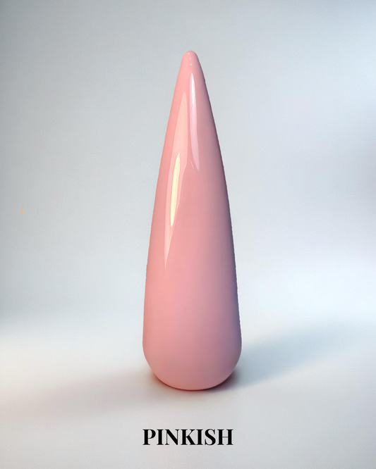 Rosa nude heltäckande gellack i färgen Pinkish för naglar