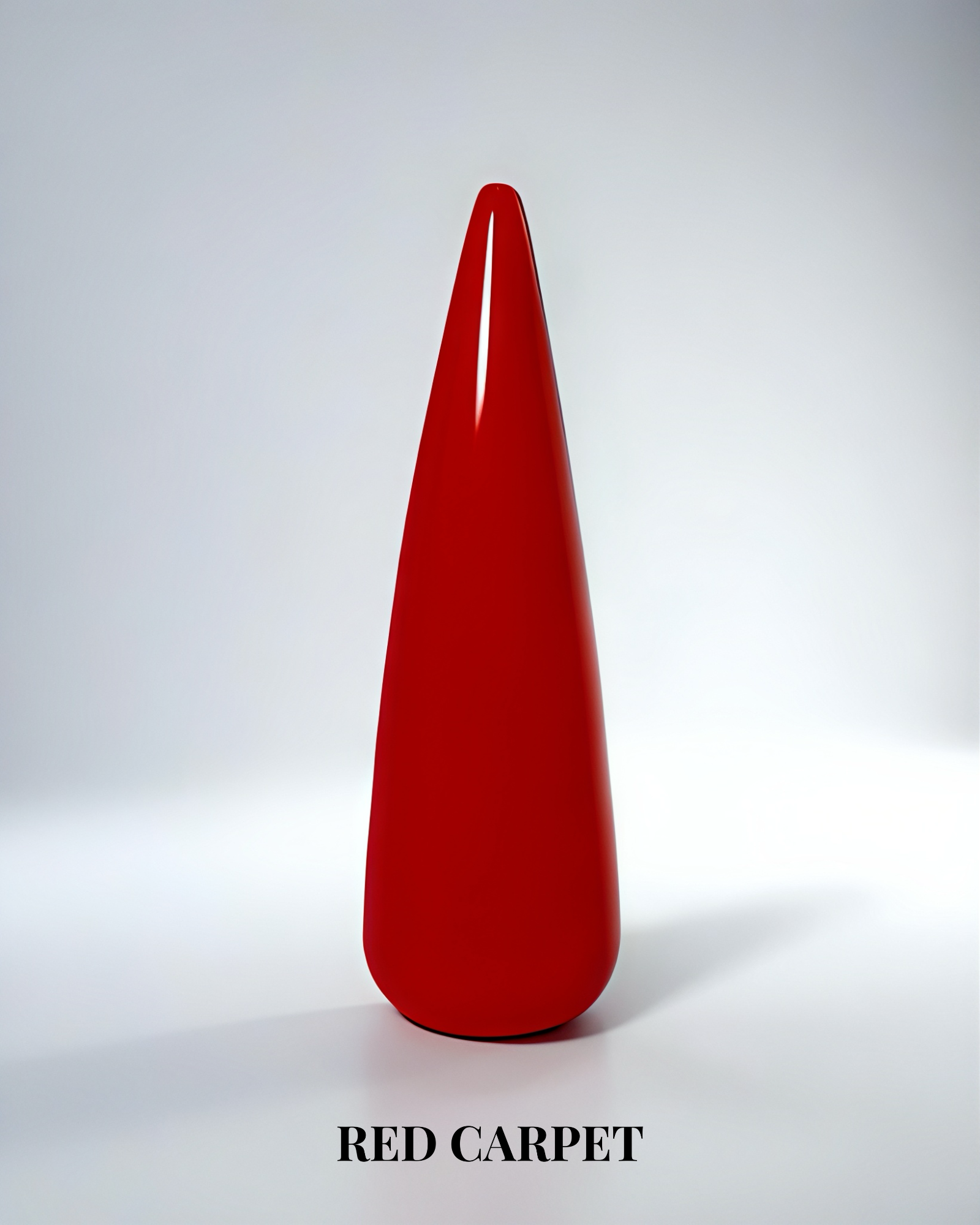 Rött heltäckande gellack i färgen Red carpet för naglar