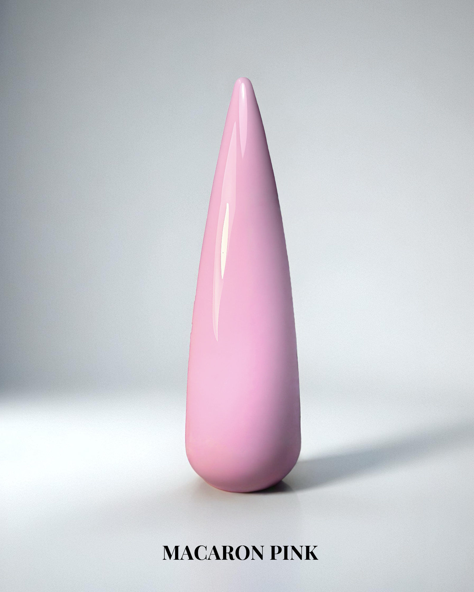 Ljusrosa heltäckande gellack Macaron Pink för naglar, 15 ml.