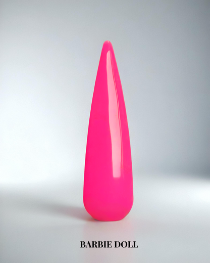 Rosa neon gellack i färgen Barbie doll för naglar